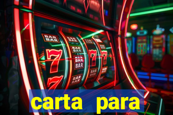carta para encontrista homem